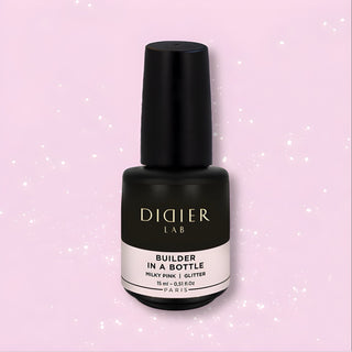 Builder Gel in a Bottle Milky Pink Glitter