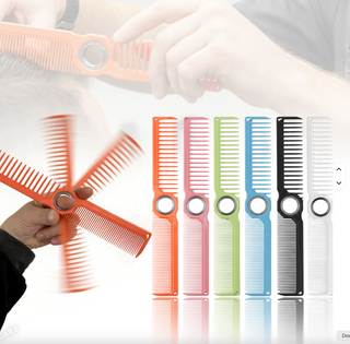 Orange Spining Hair Cutting Comb