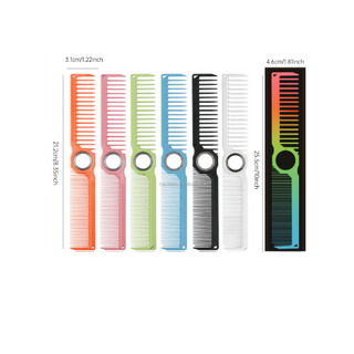 Orange Spining Hair Cutting Comb